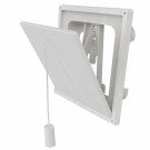 Flexit Klaffventil hvit plast 100x100 mm thumbnail