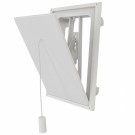 Flexit Klaffventil hvit plast 125x125 mm thumbnail
