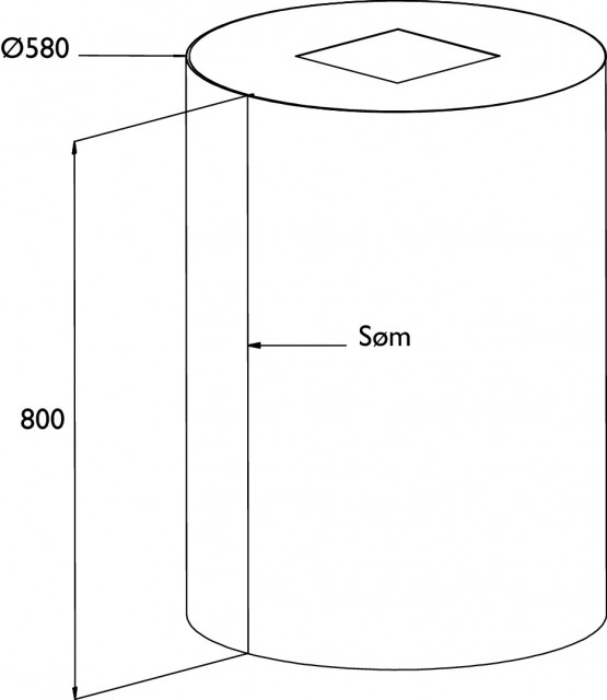 Røros luna – velg farge – 580mm