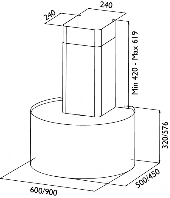 Røros luna – velg farge – B 600mm - H 320mm