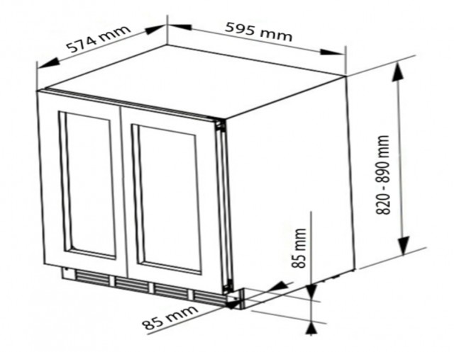 Thermex Winemex 40 - Svart - 40 flasker