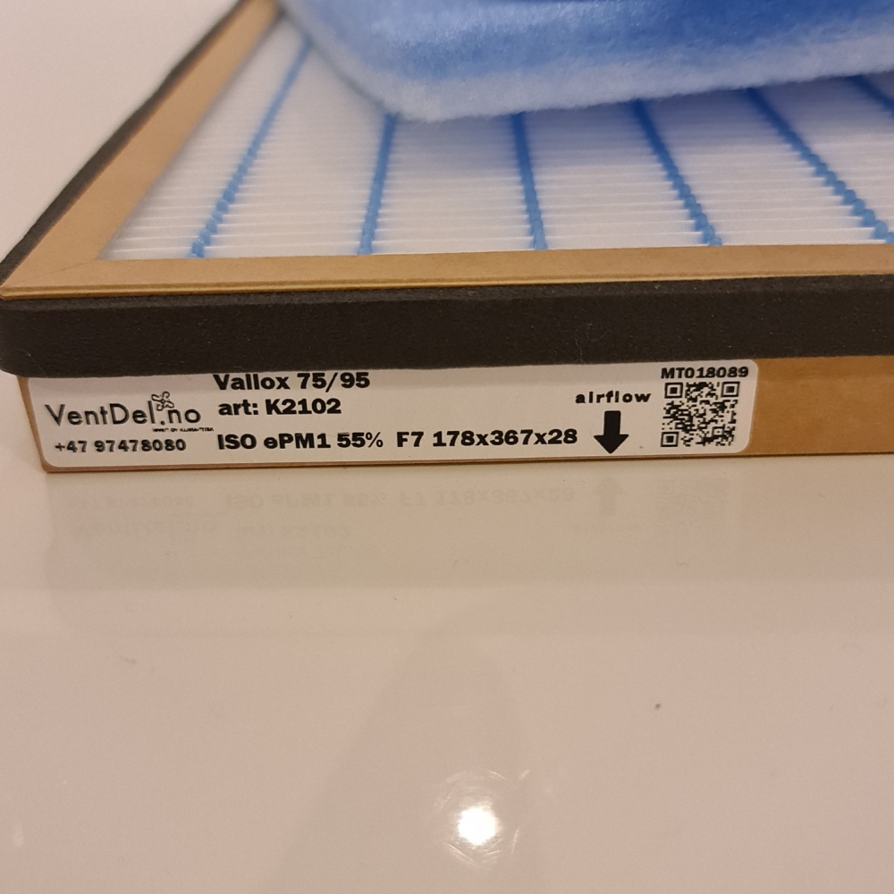 Ventilasjonsfilter Vallox 75 / 95