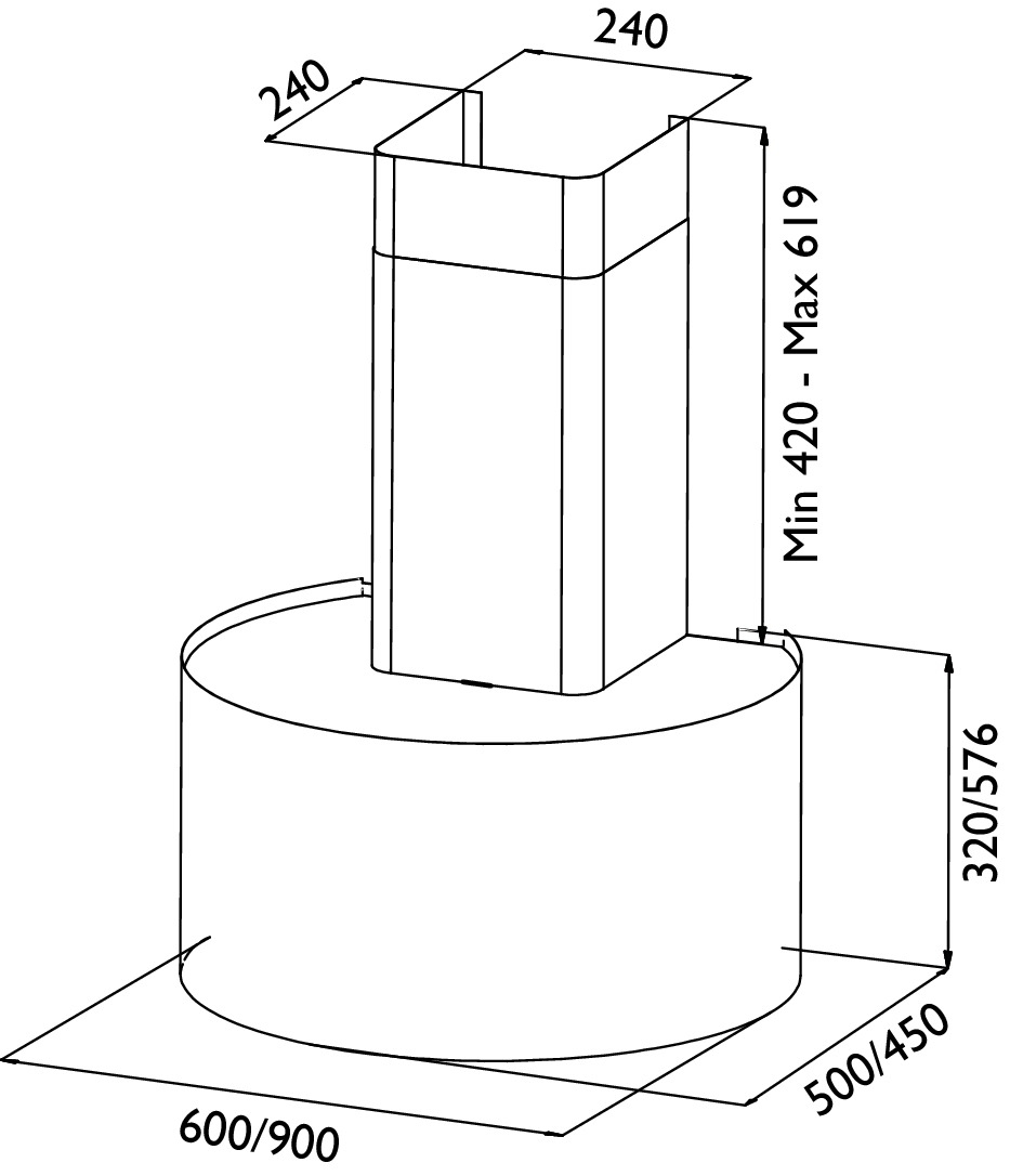 Røros luna – velg farge – B 600mm - H 576mm