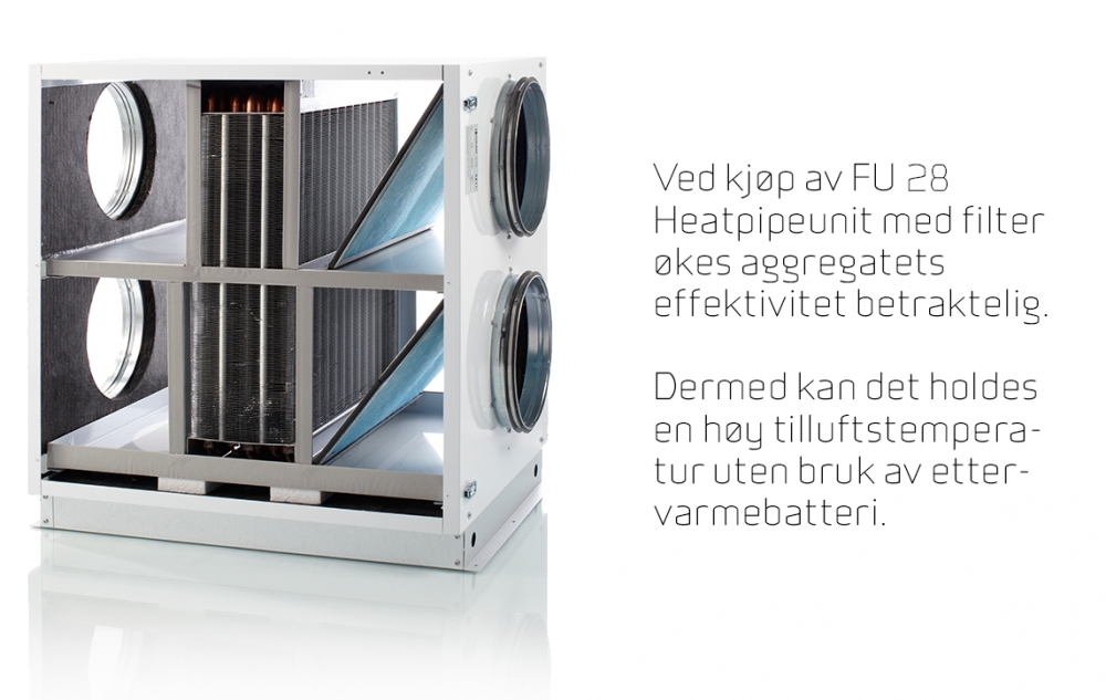 Filtersett Nilan VPL 28 Heatpipe (bilde viser feil modell)